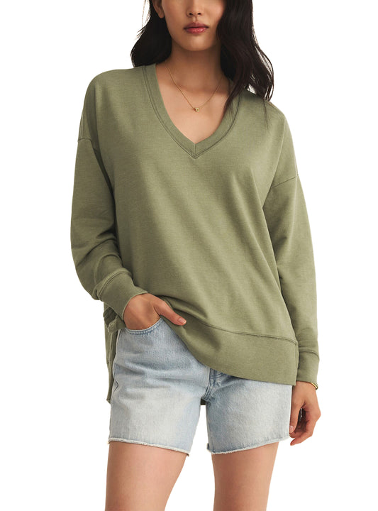 Modern V-Neck Weekender Avocado