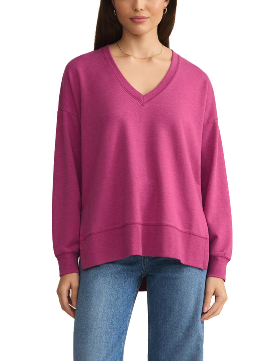 Modern V-Neck Weekender Magenta