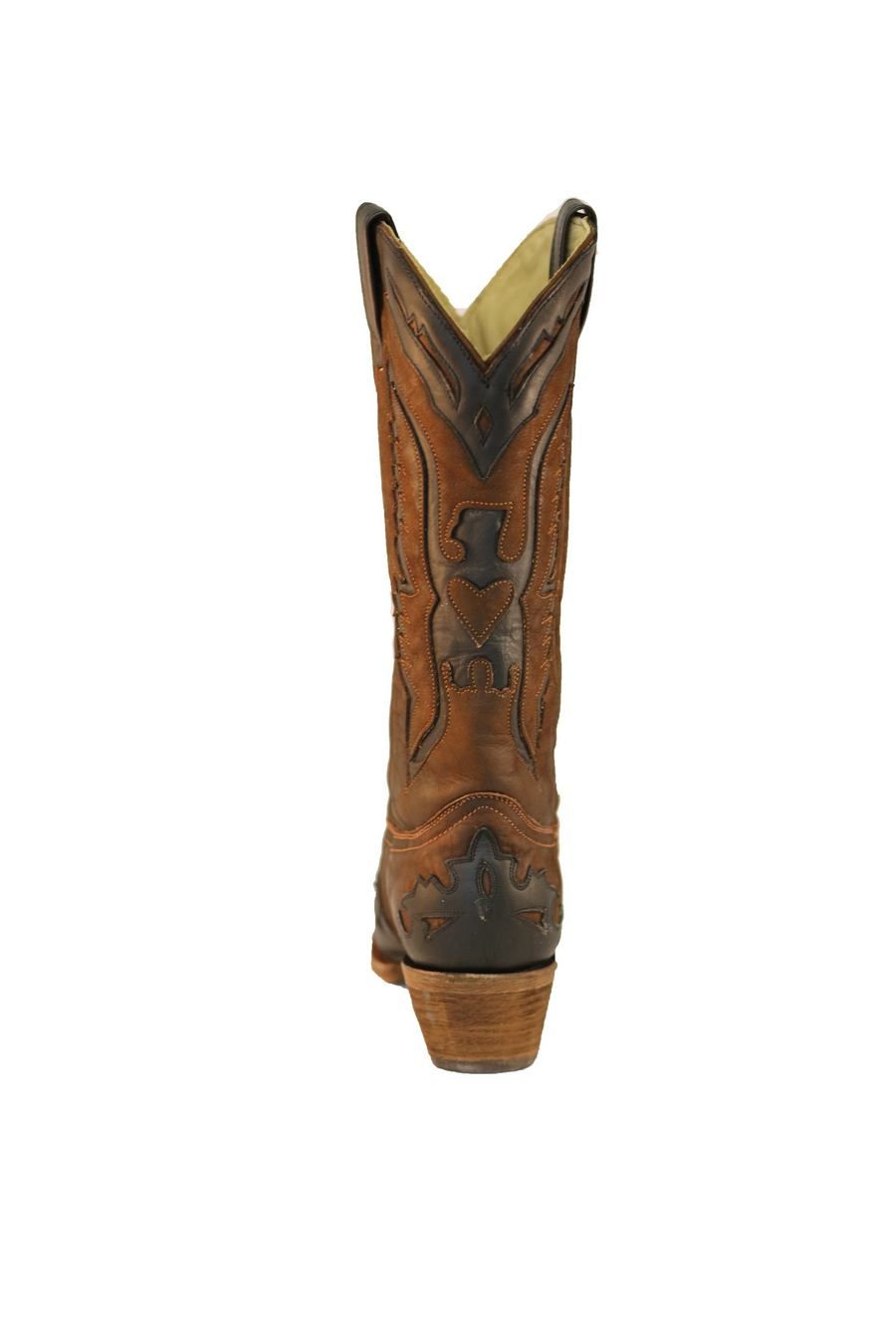 Corral Brown and Black Eagle Inlay Boots