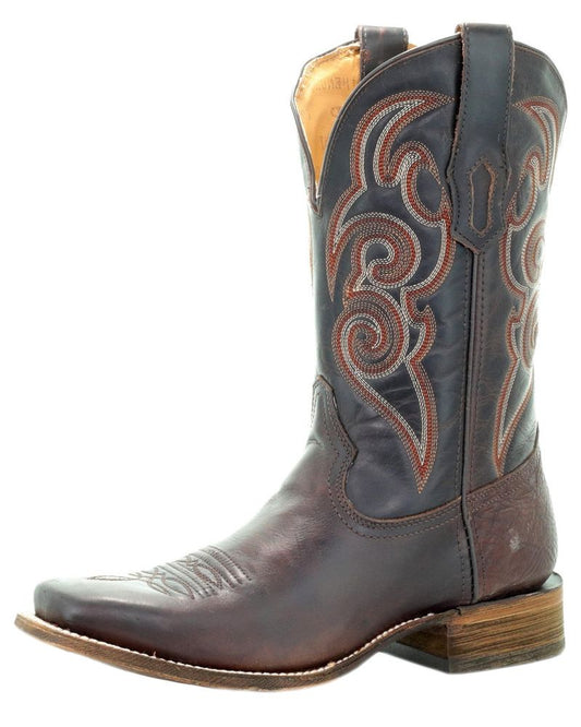 Corral Tyson Durfey Collection Brown Square Toe Boots