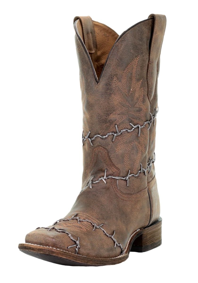 Corral Men's Barbed Wire Woven Square Toe Boots