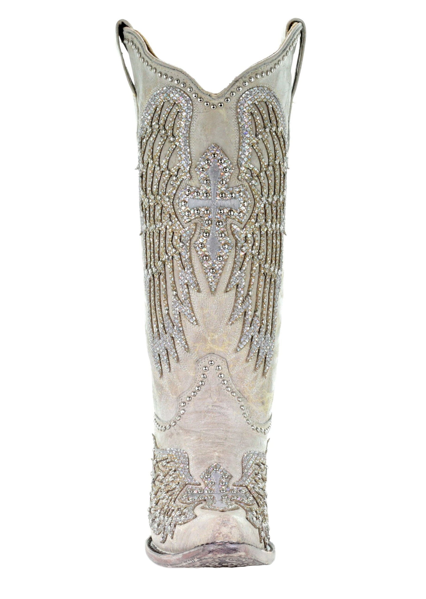 Corral White Cross and Wings Boots