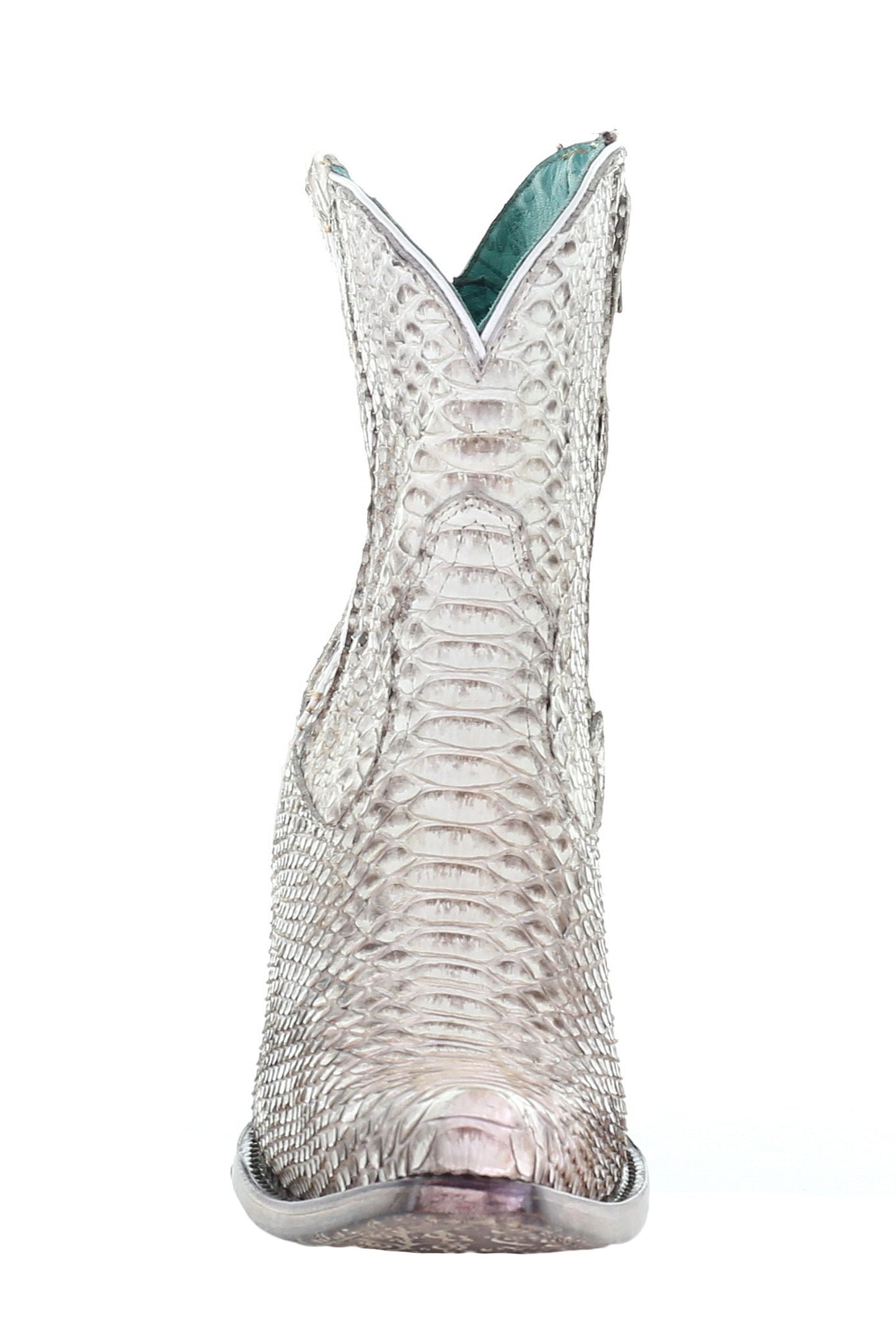 Corral Natural Python Zipper Ankle Boots