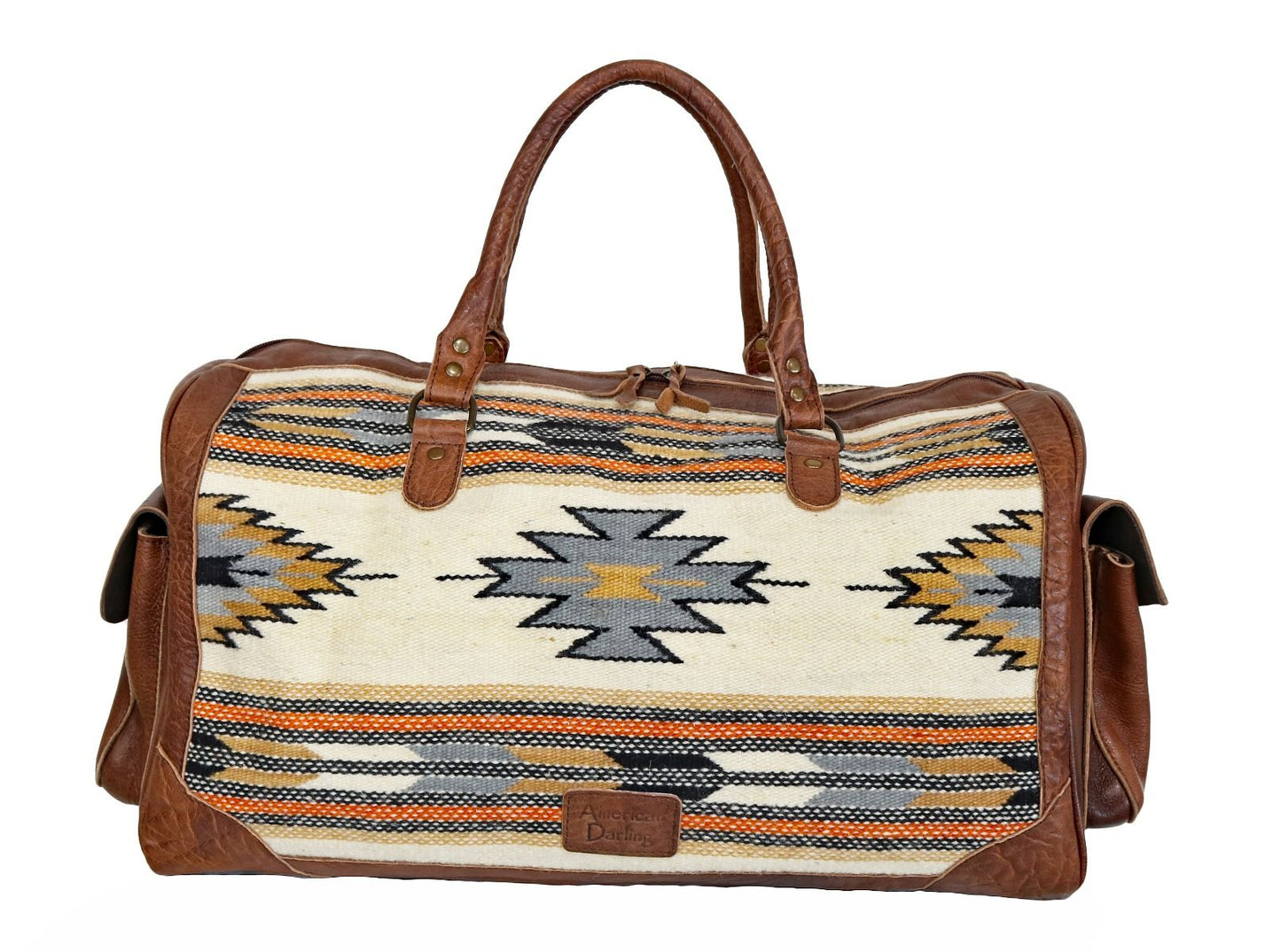 American Darling Tonal Aztec Design Duffle Bag ADBG605F