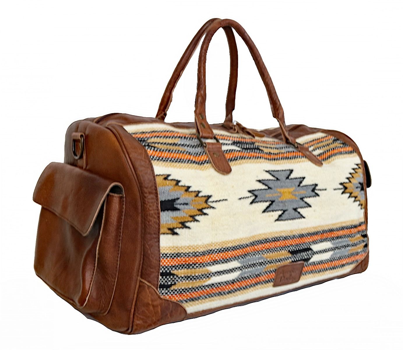 American Darling Tonal Aztec Design Duffle Bag ADBG605F