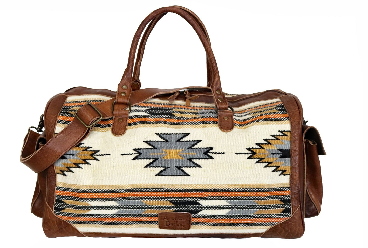 American Darling Tonal Aztec Design Duffle Bag ADBG605F