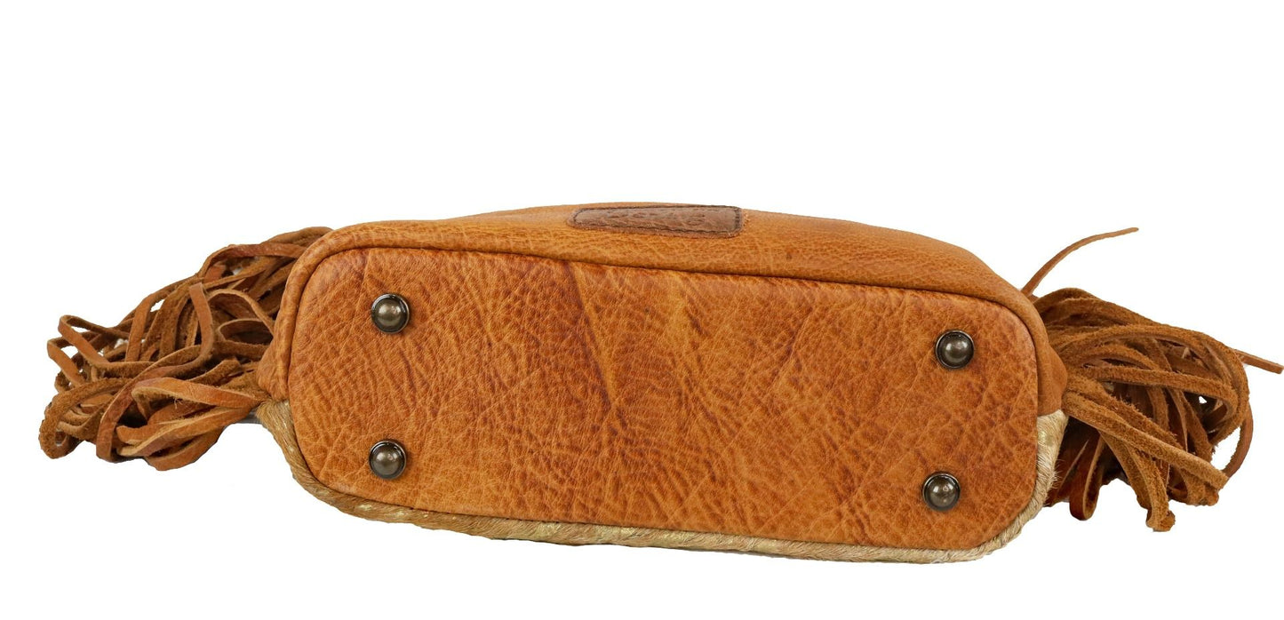 American Darling Electrified Cowhide CrossBody Clutch in Beautiful Acid Wash