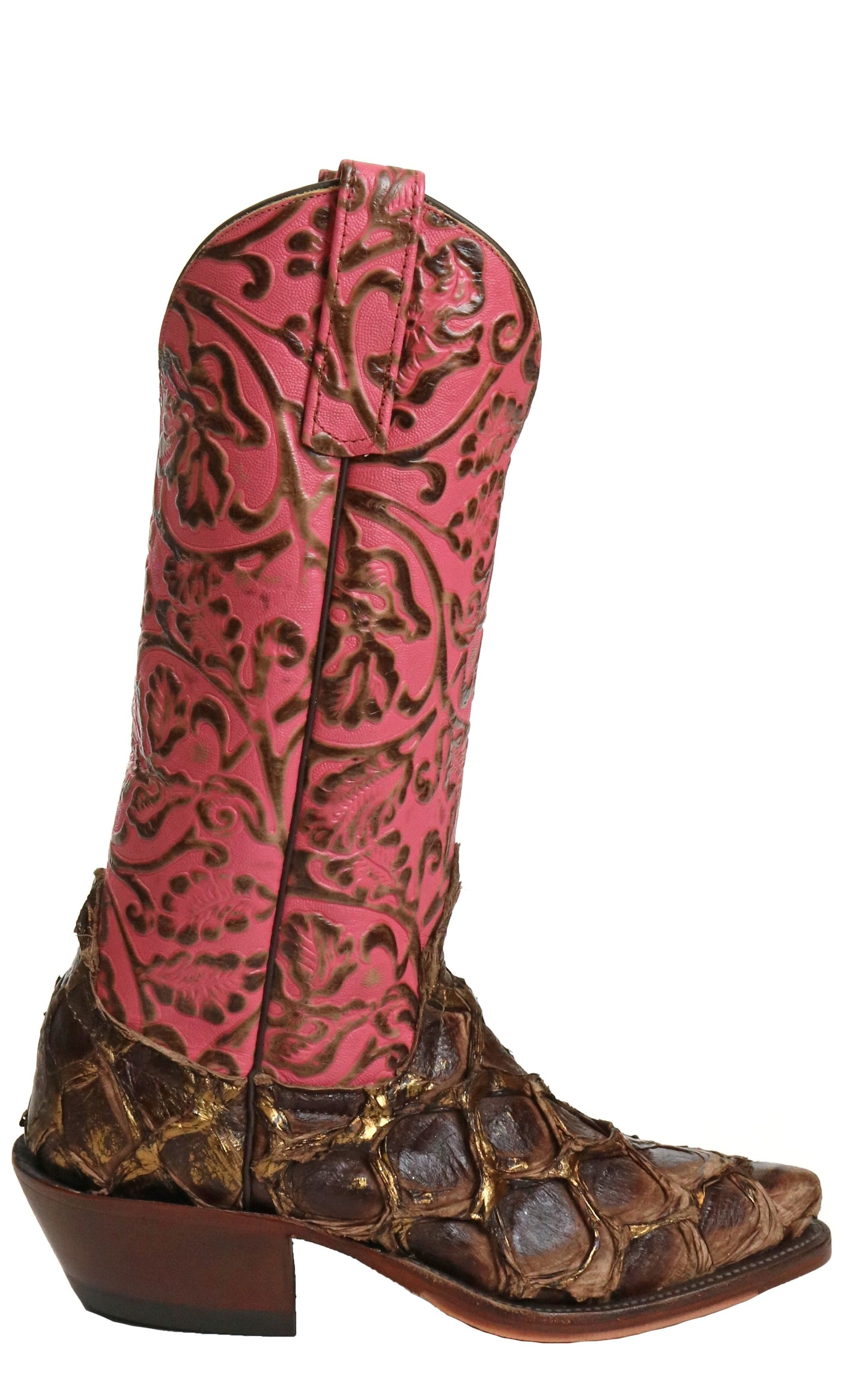 Anderson Bean Bronze Big Bass Pepto Antique Tooled Boots