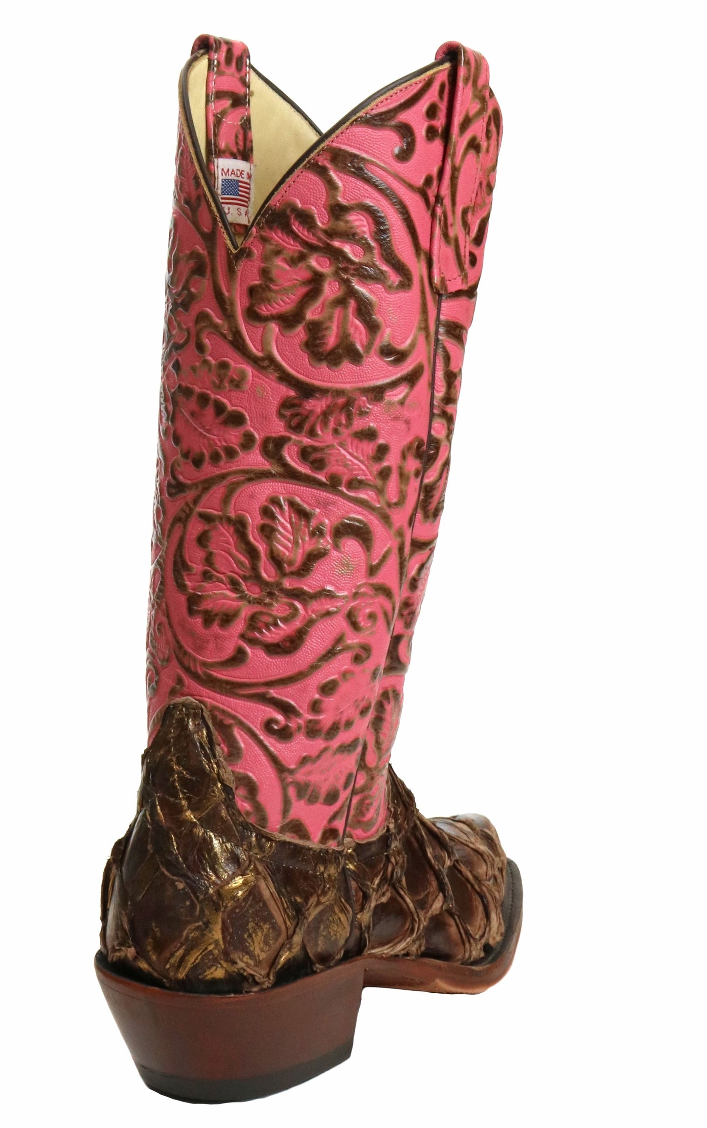 Anderson Bean Bronze Big Bass Pepto Antique Tooled Boots