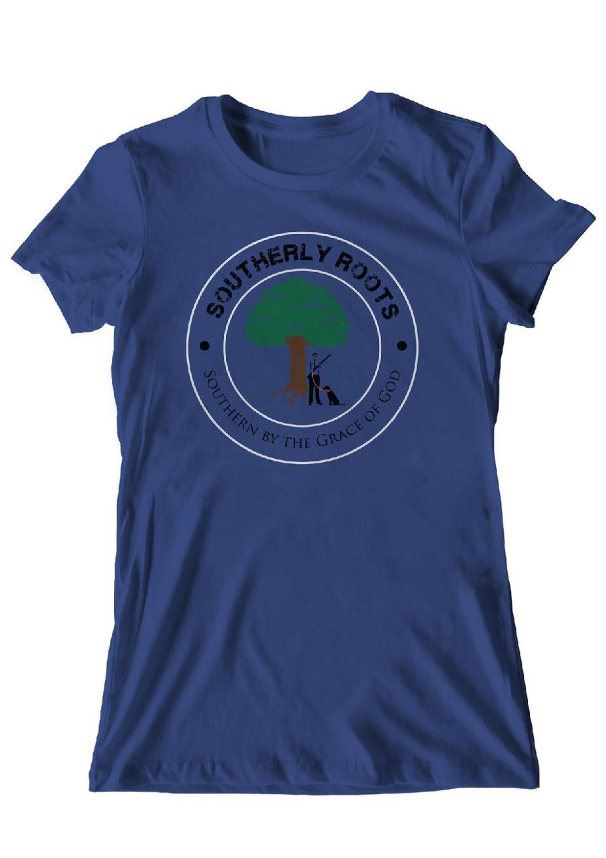 Southerly Roots Southern Belle Favorite Logo Tee in True Royal