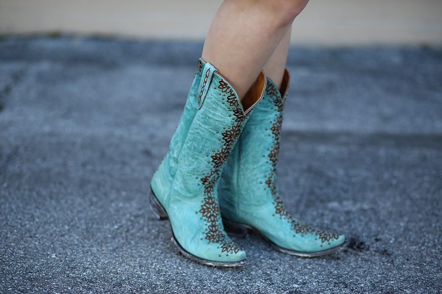 Old Gringo Tatum Aqua and Brown Boots