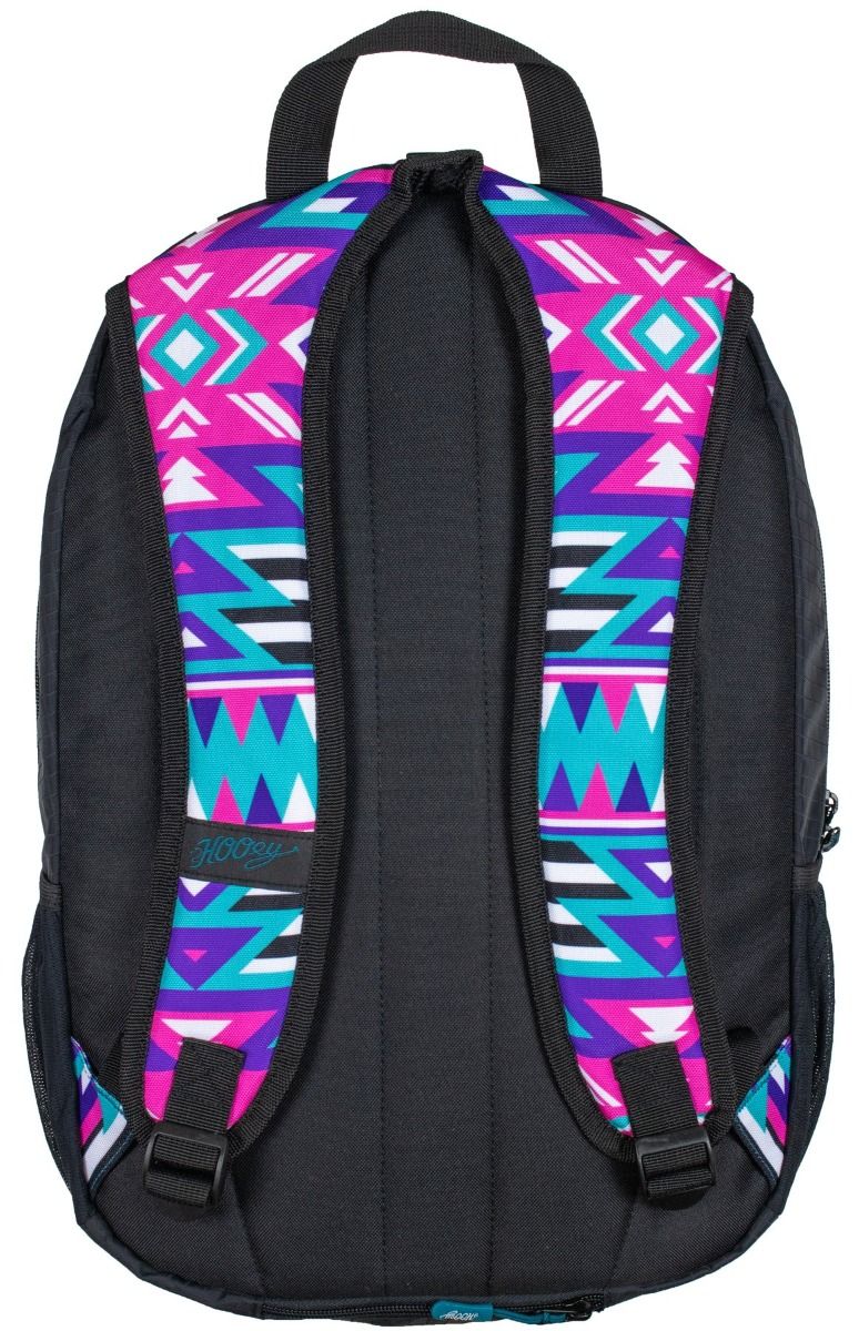 Rockstar Black and Multicolored Geo Design Backpack by Hooey BP036BK