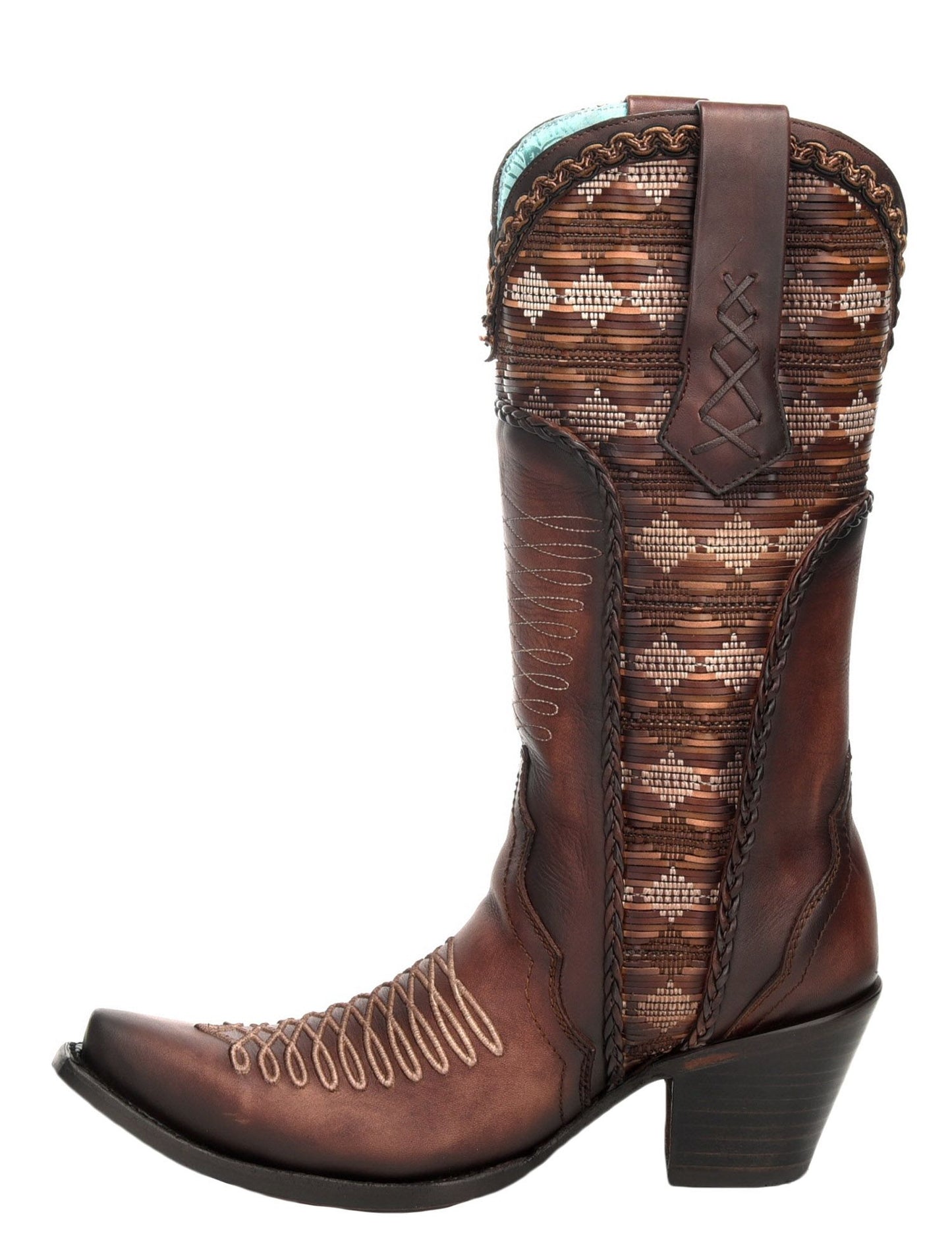 Corral Brown Aztec Embroidered Boots