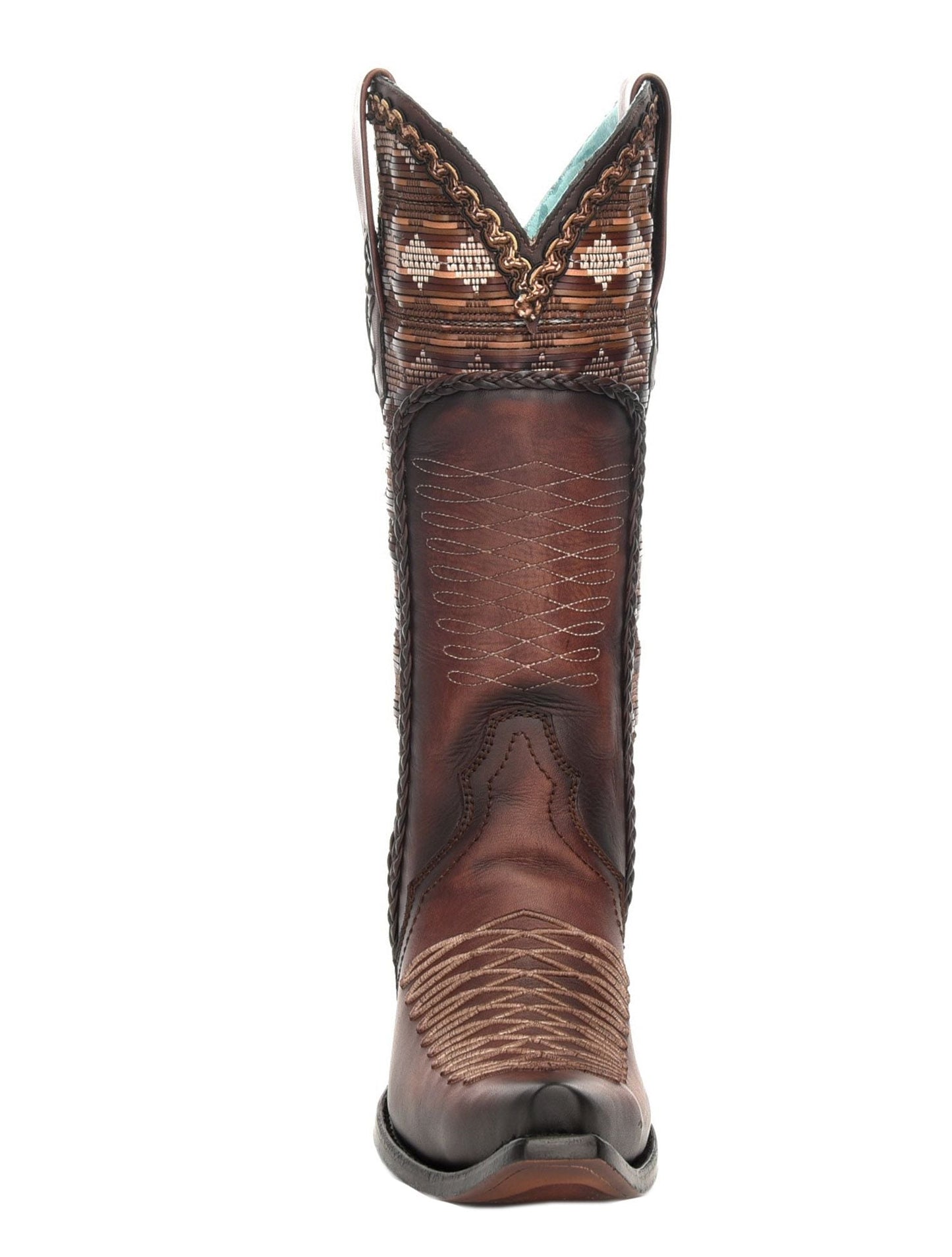 Corral Brown Aztec Embroidered Boots