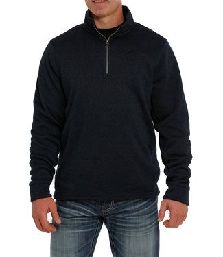 Cinch Men's Navy Quarter Zip Pullover Sweater