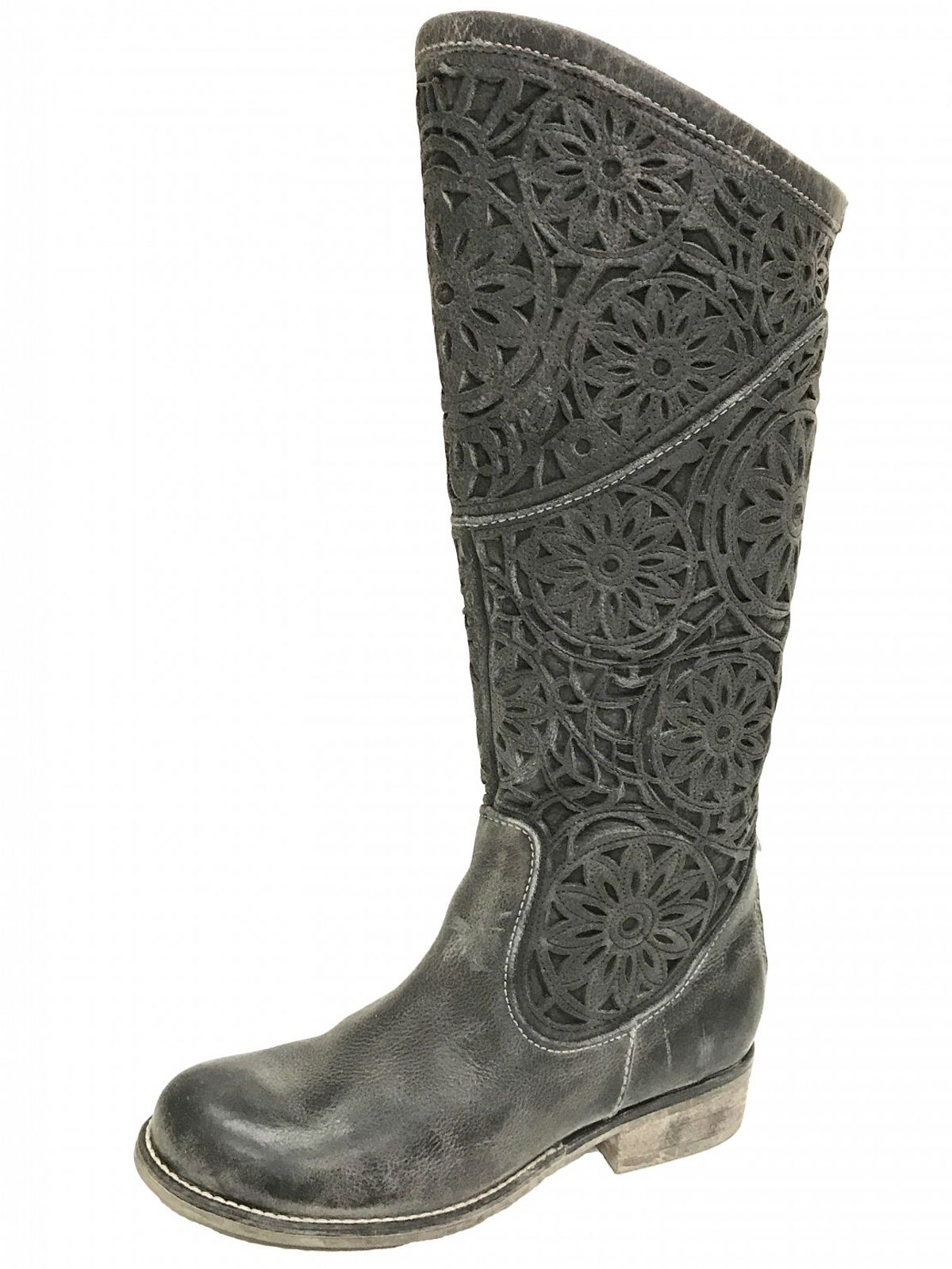 Corral Black Laser Cut Riding Boots