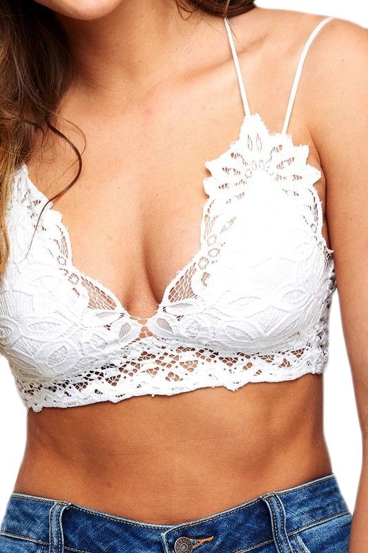 American Fit Crochet Lace Bralette