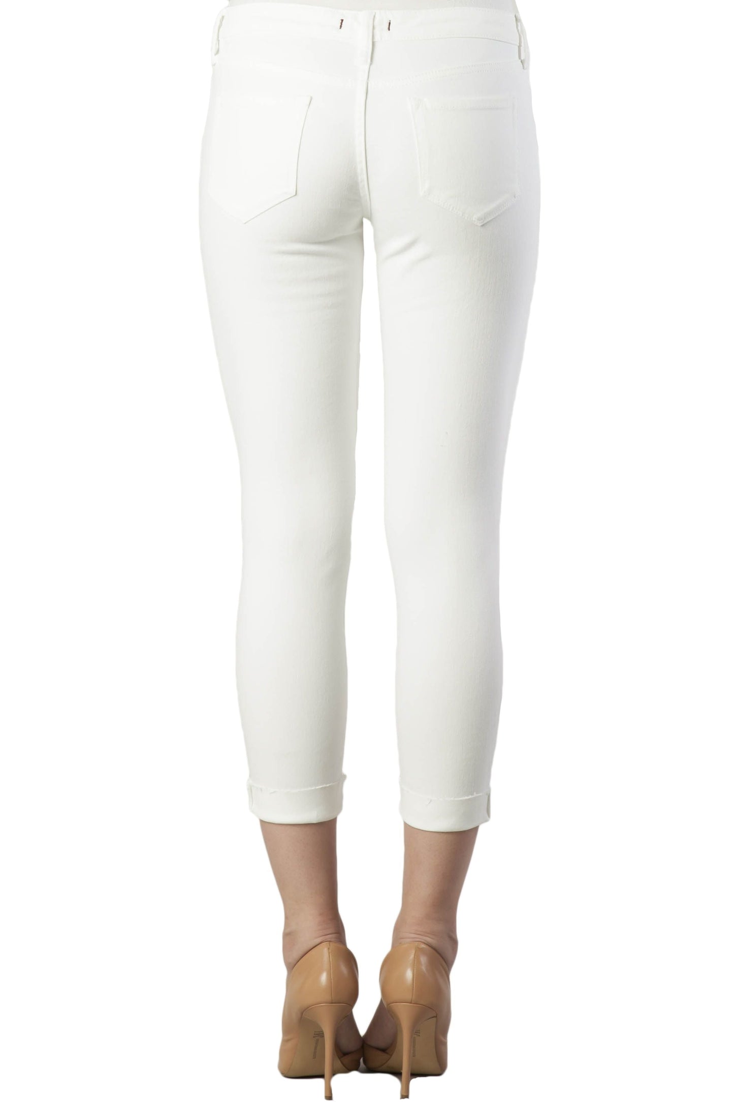 Dear John Joyrich Crop Comfort Skinny in Optic Distressed