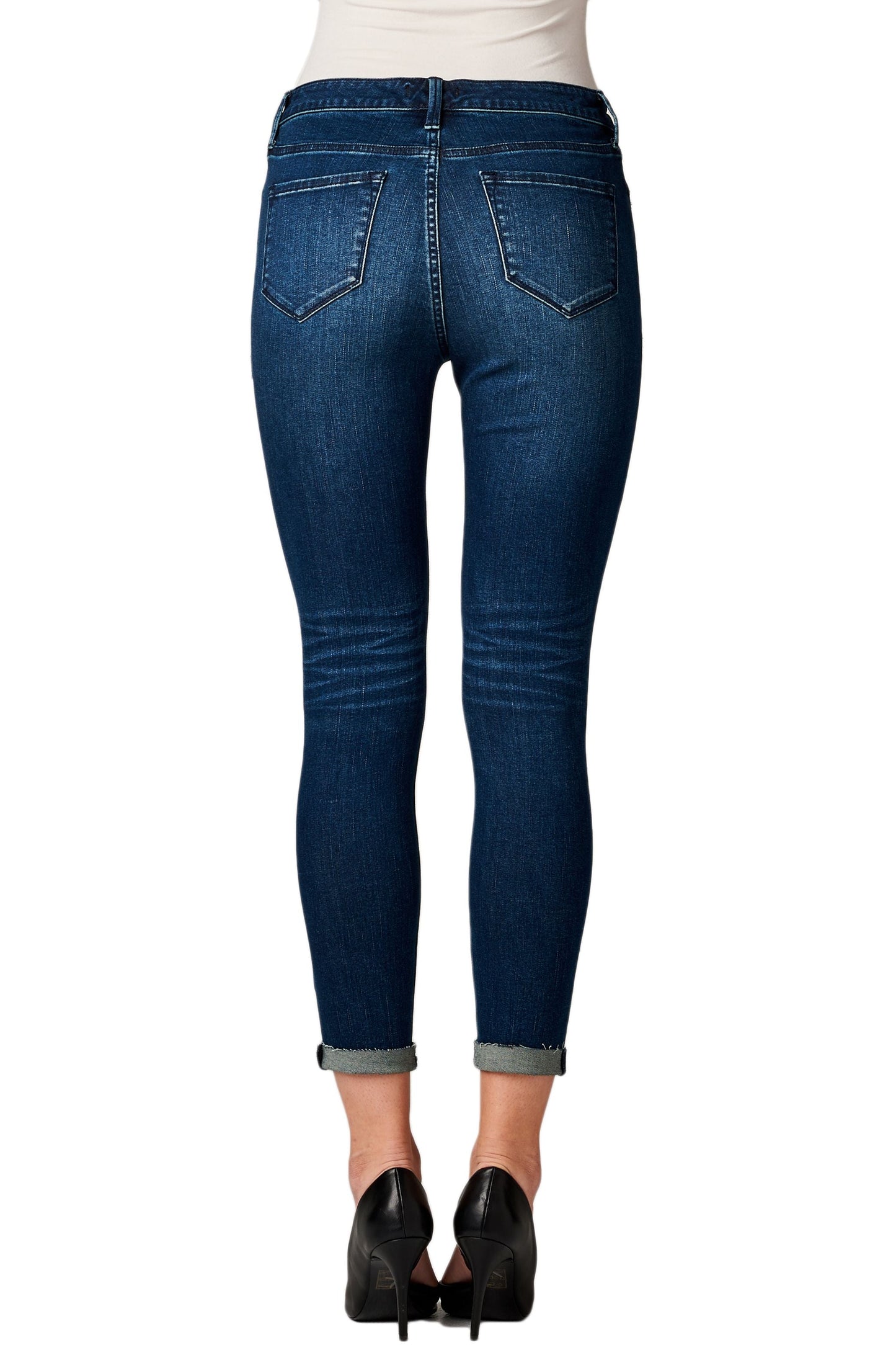 Dear John Giselle Button Fly Comfort Skinny in Cypress