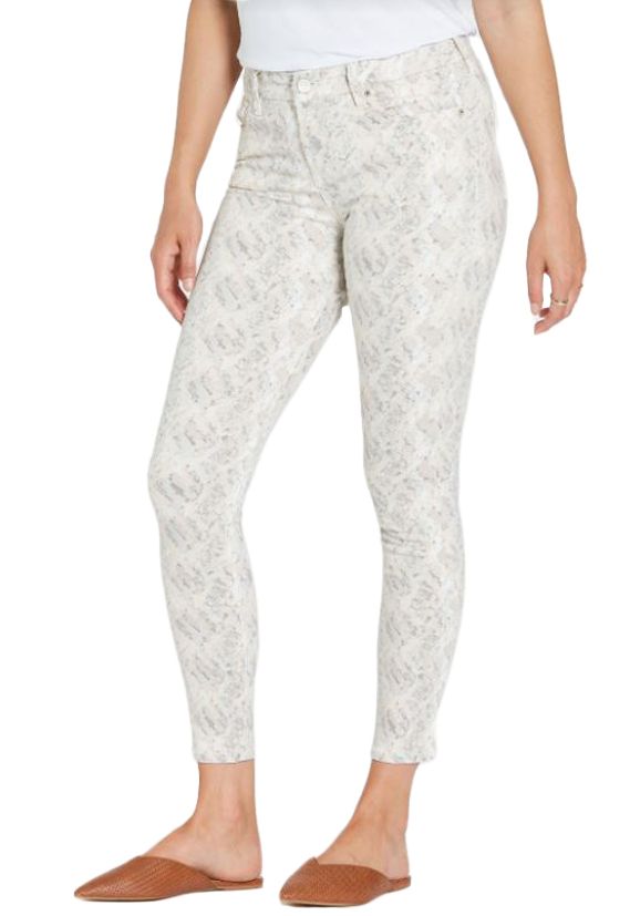 Dear John High Rise Snake Print Ankle Skinny