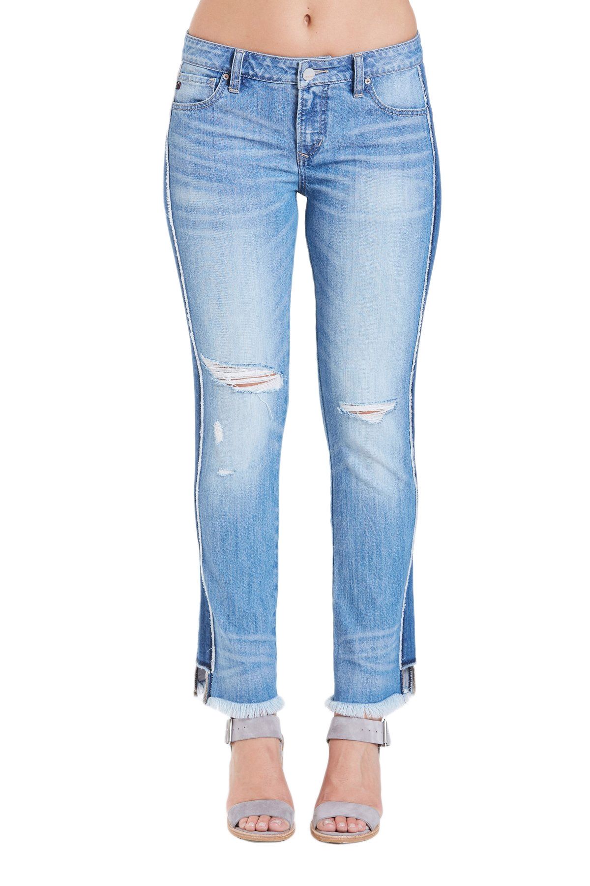 Dear John Erin Slim Straight Denim in Highdrive