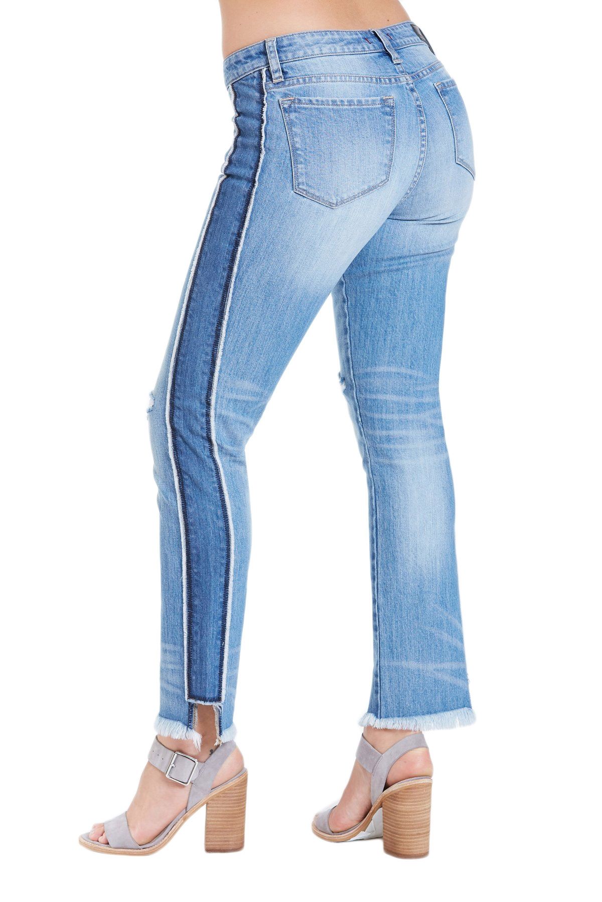 Dear John Erin Slim Straight Denim in Highdrive