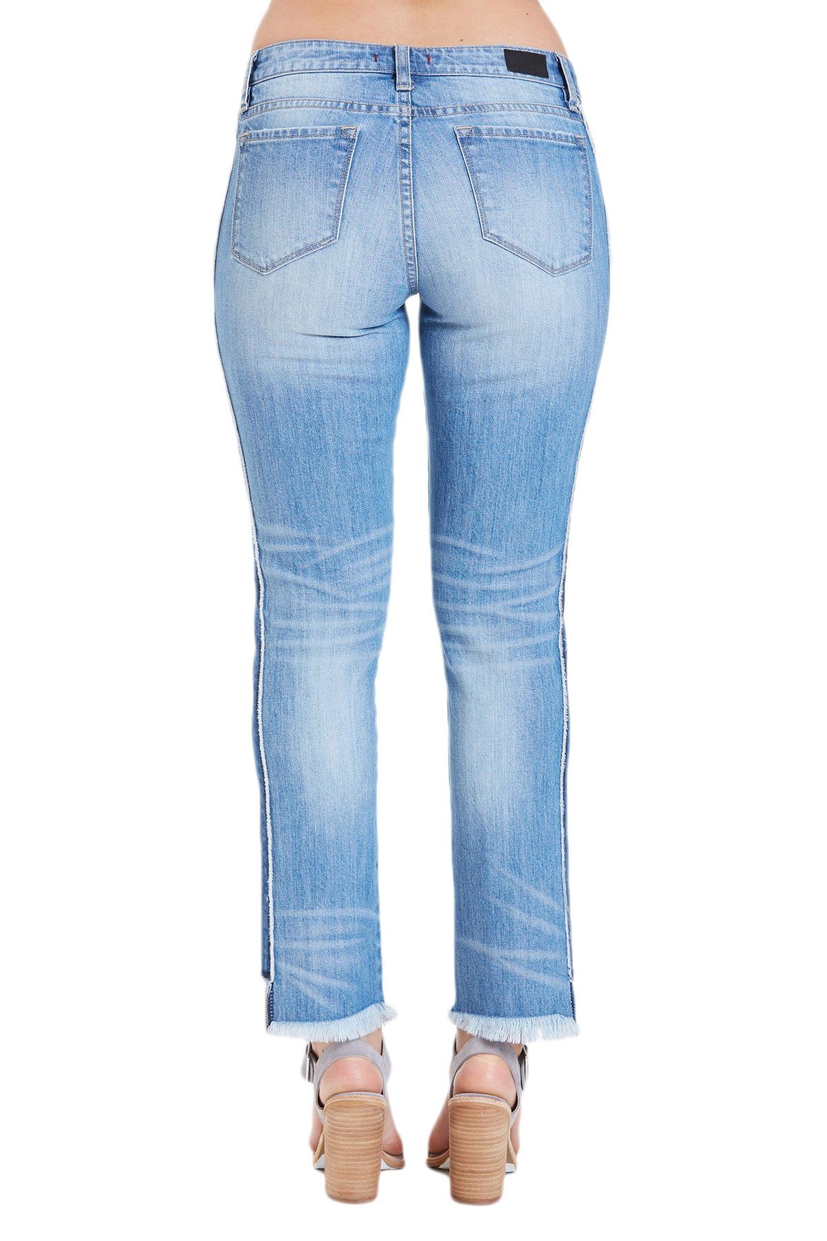 Dear John Erin Slim Straight Denim in Highdrive