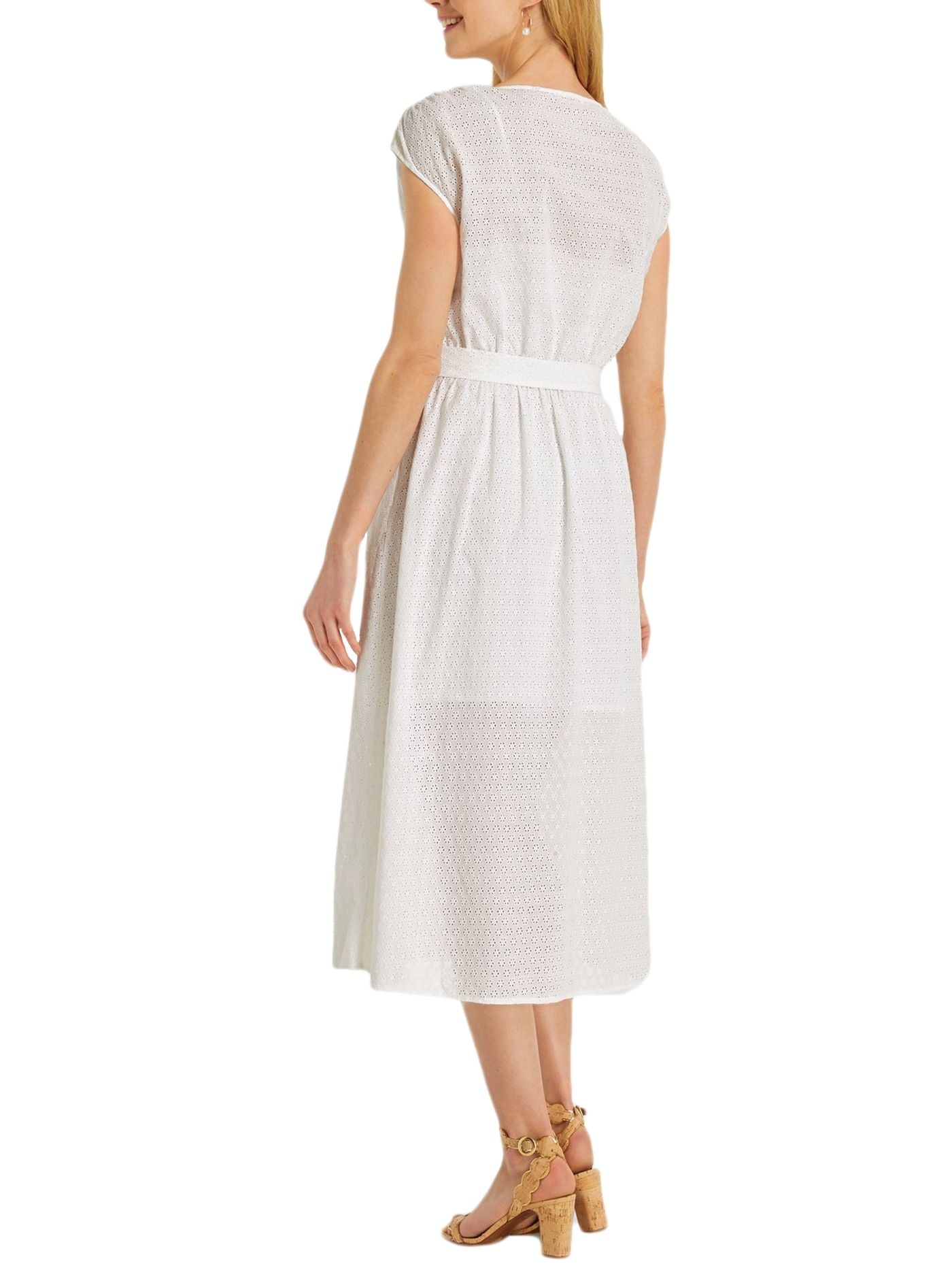 Draper James Collection Button Front Eyelet Dress in Willow Dress