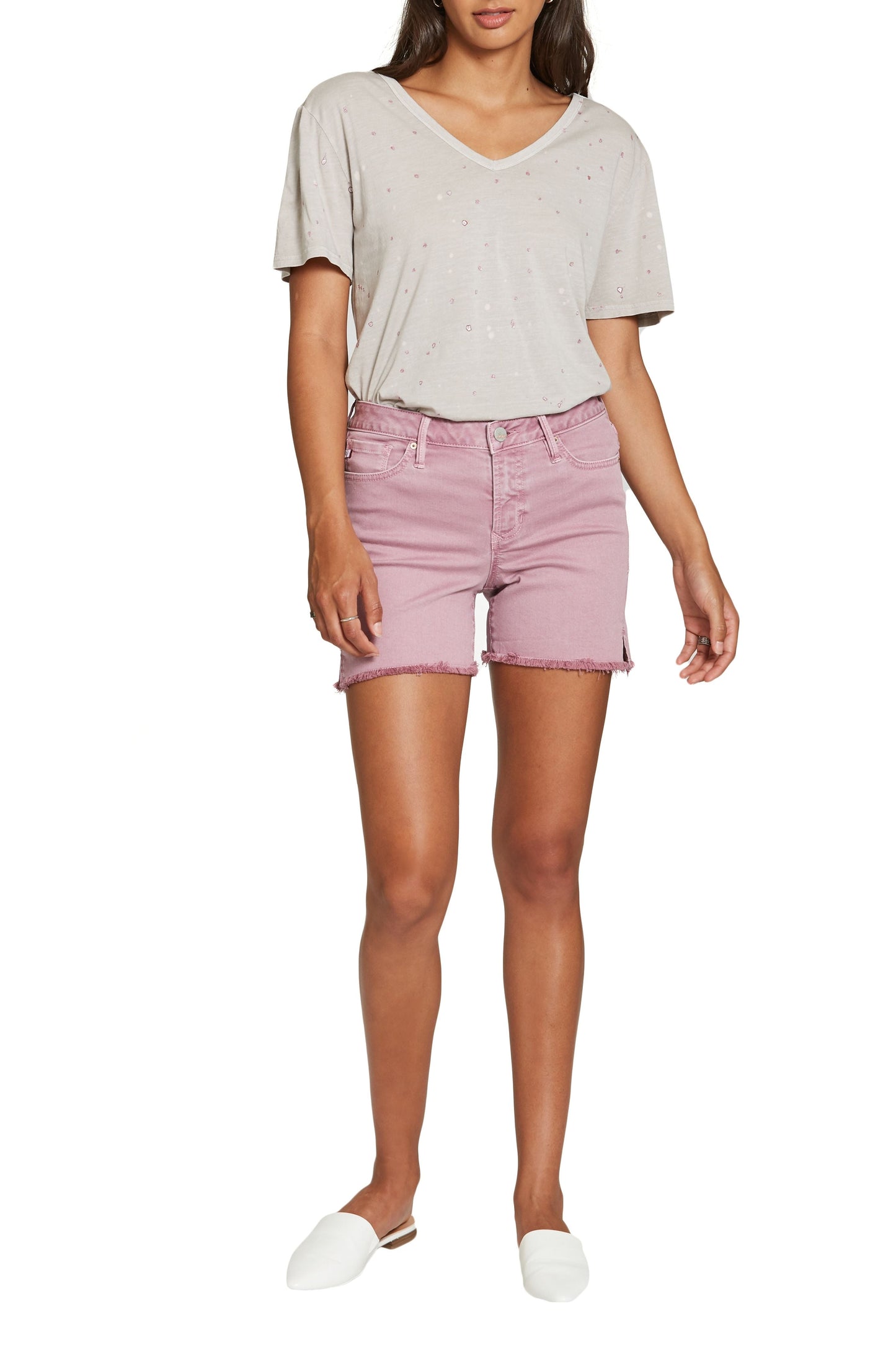 Dear John Julian High Rise Short In Mauve