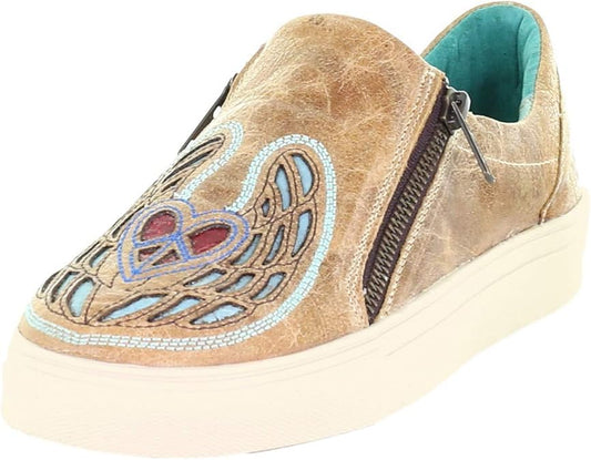 Corral Saddle Heart Wings and Peace Sneakers-9.5