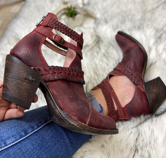 Miss Macie I Dare You Ankle Boot in Red