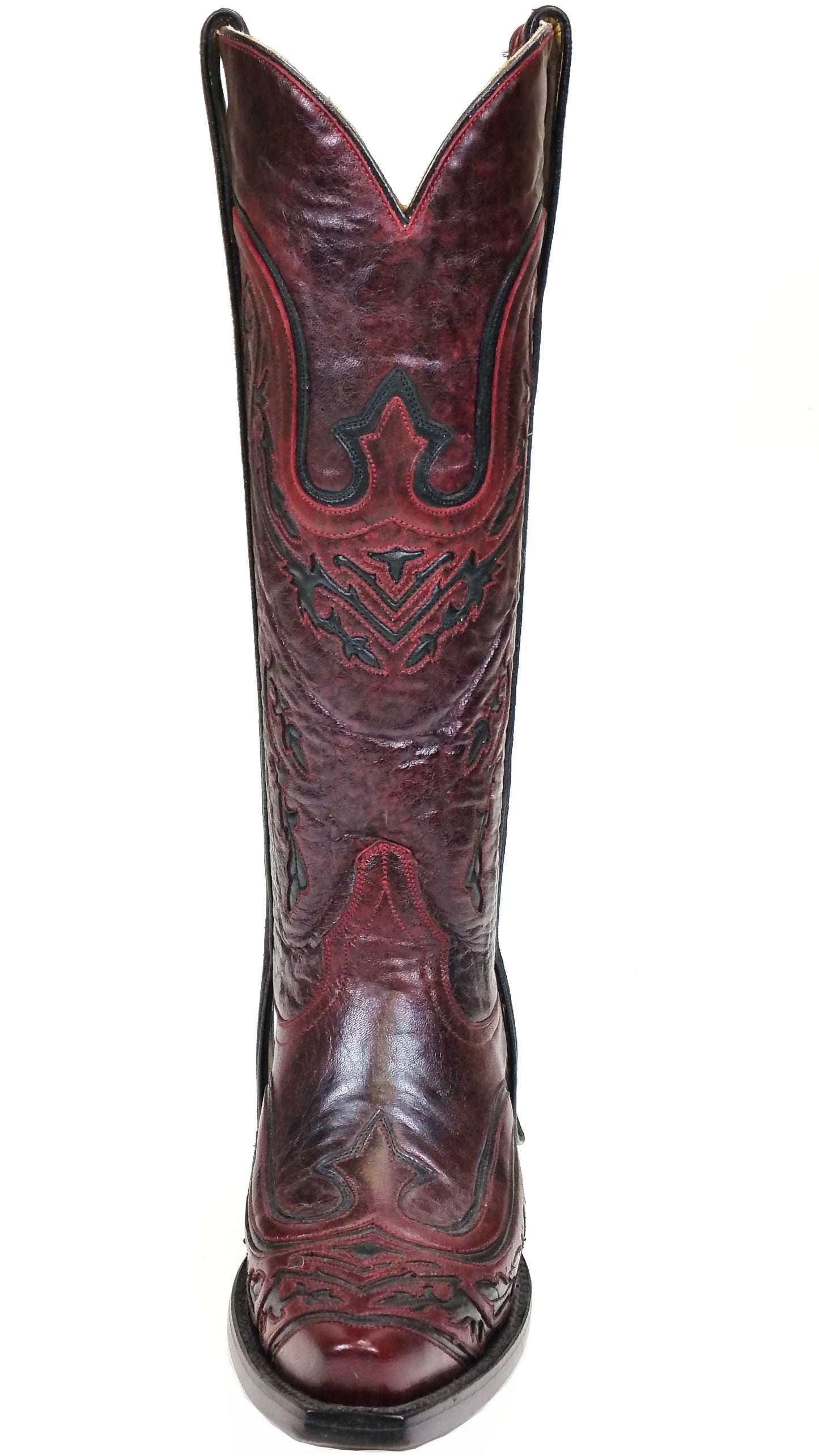 Corral Wine and Black Inlay Boots