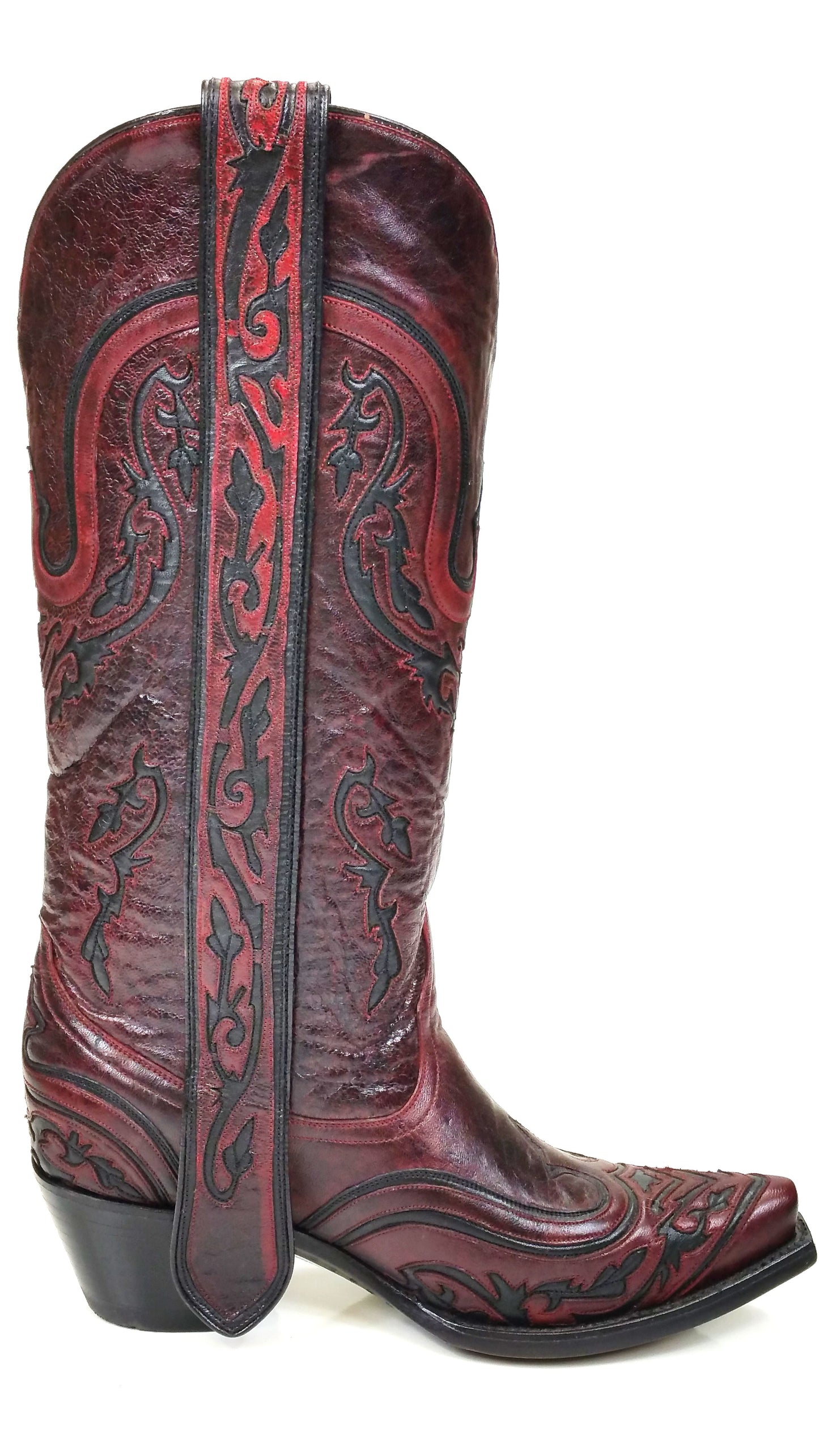 Corral Wine and Black Inlay Boots