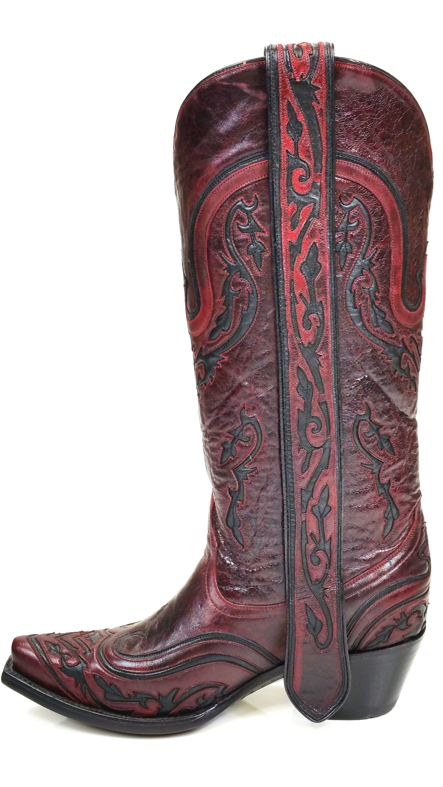 Corral Wine and Black Inlay Boots