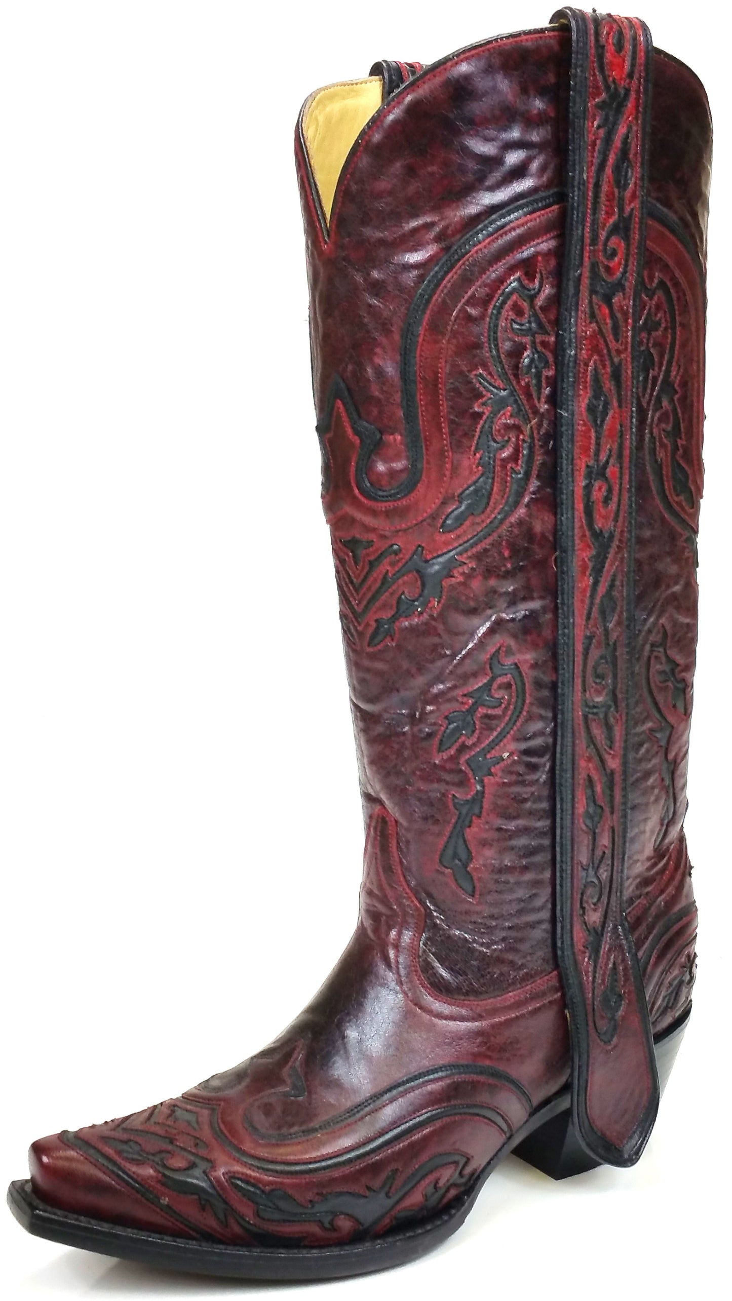 Corral Wine and Black Inlay Boots