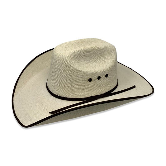 Atwood Hereford Low Crown 5X Palm Chocolate Bound Edge With Eyelets