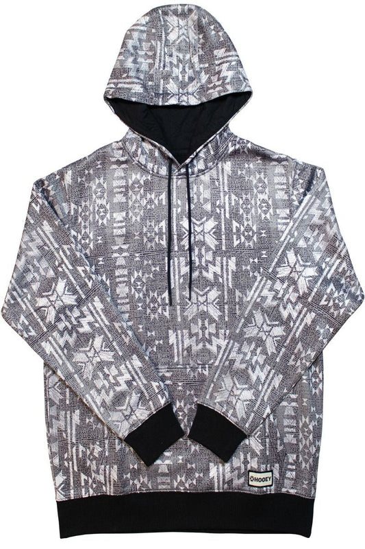 Gray Mesa Hoody With White Pattern HH1191GYWH