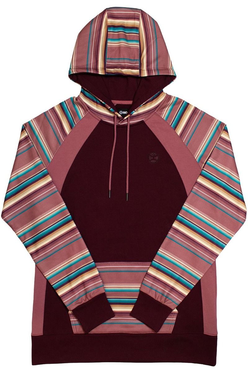 Maroon Savannah Hoody With Multi Color Serape Pattern HH1197MASP