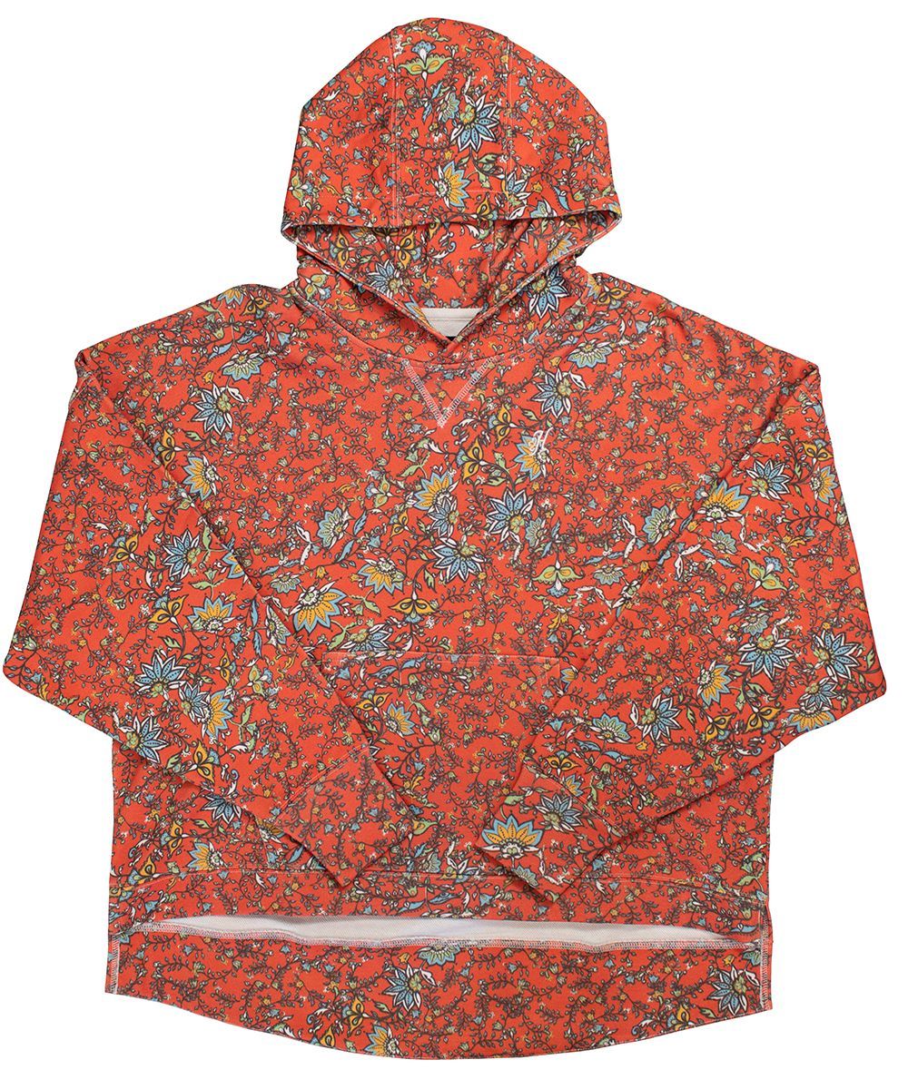 Ladies Poppy In Pink Western Floral Hoody By Hooey HH1206PK