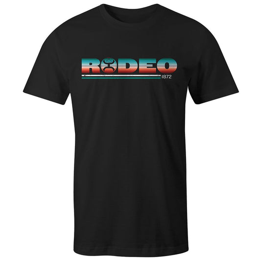 Hooey Rodeo Black Crew Neck With Serape Pattern HT1532BK