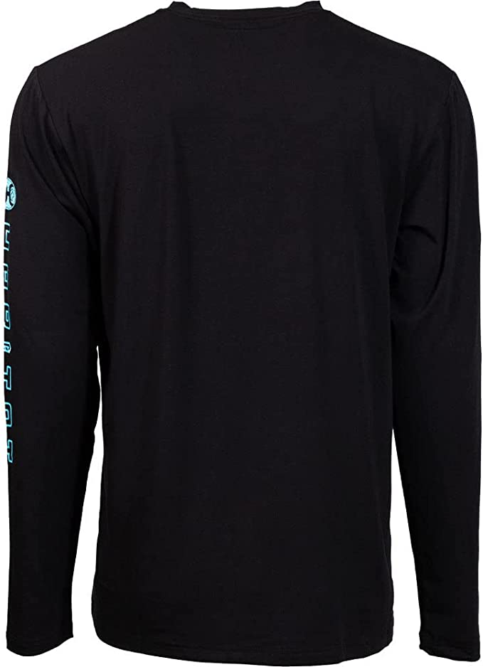 Dusk Habitat Long Sleeve Bamboo Shirt In Black  HT1620BK