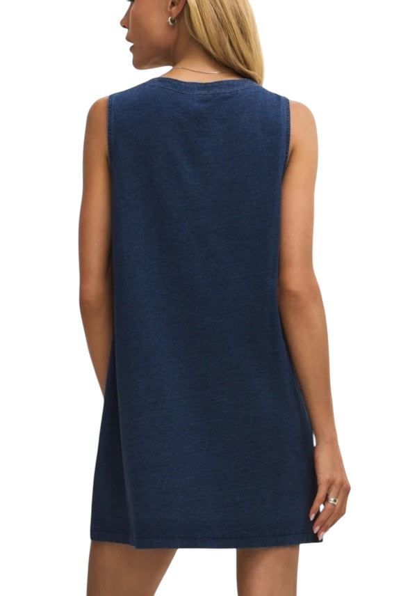 Solace Jersey Denim Mini Dress