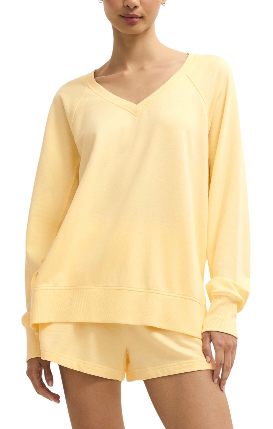 Weekender V-Neck in Sunnyside Yellow