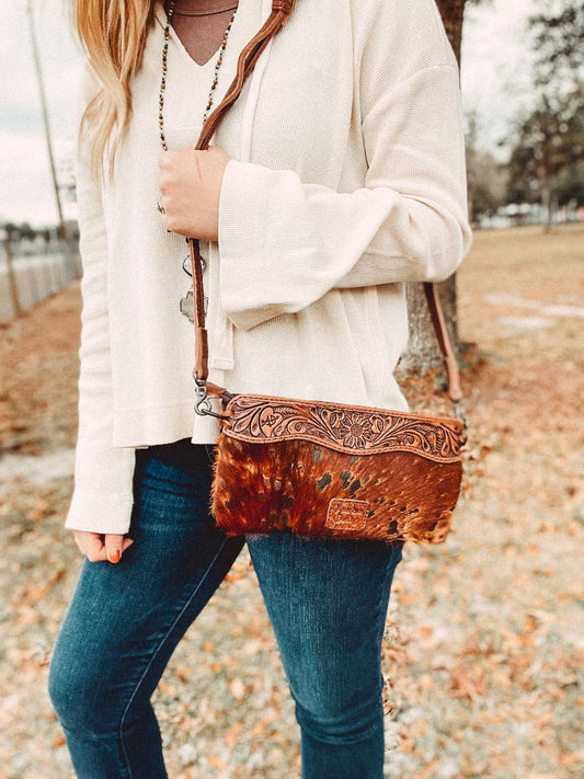 Cowhide Mini Crossbody by American Darling