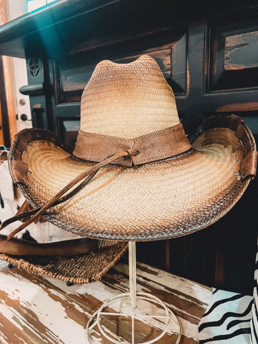 Spangled Banner Western Style Straw Hat by Austin Traders