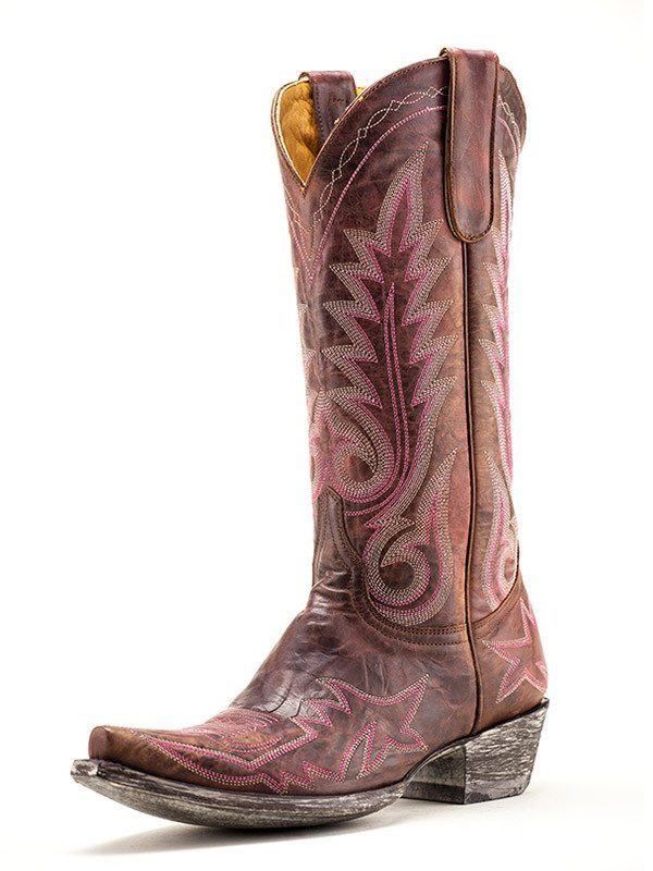 Old Gringo Nevada 13" Vesuvio Brass and Pink Boots