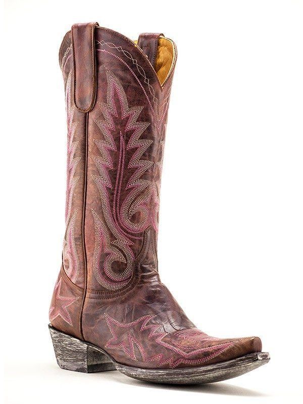 Old Gringo Nevada 13" Vesuvio Brass and Pink Boots