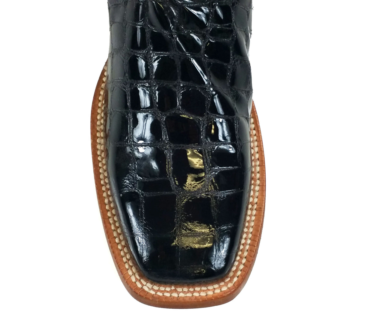 Johnny Ringo Legacy Collection Patent Black Croco