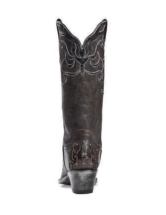 Johnny Ringo Sagrada Collection Black Crackle Boots