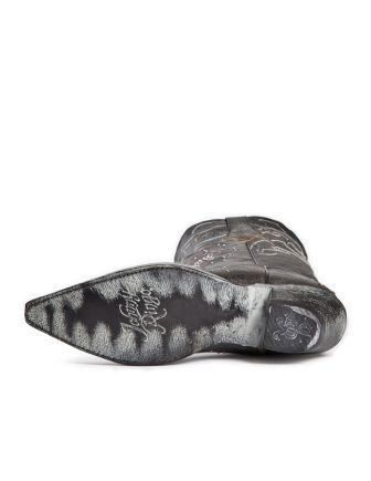 Johnny Ringo Sagrada Collection Black Crackle Boots